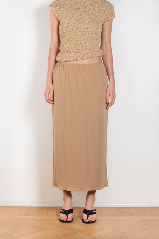 The Skirt 1505 by GAUCHERE is a elasticated skirt in a fluid and lightweight summer fabric