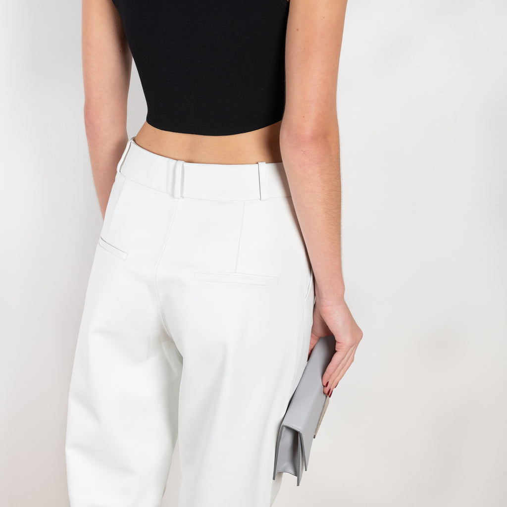 The RTW Leather Trousers by KASSL Editions are mid rise wide leg trousers made from soft nappa