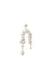 The Fontaine Nuit Earring by Sophie Bille Brahe is a statement drop earring with white freshwater pearls varying in size