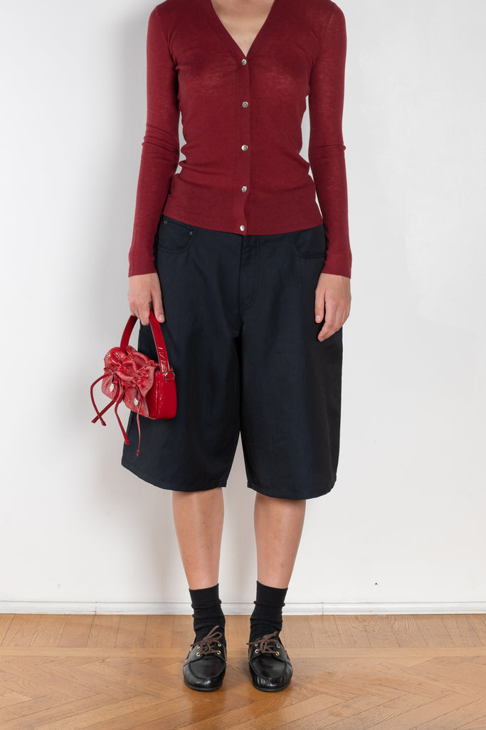 The Baggy Short by 6397 is a relaxed bermuda in a soft linen and wool blend