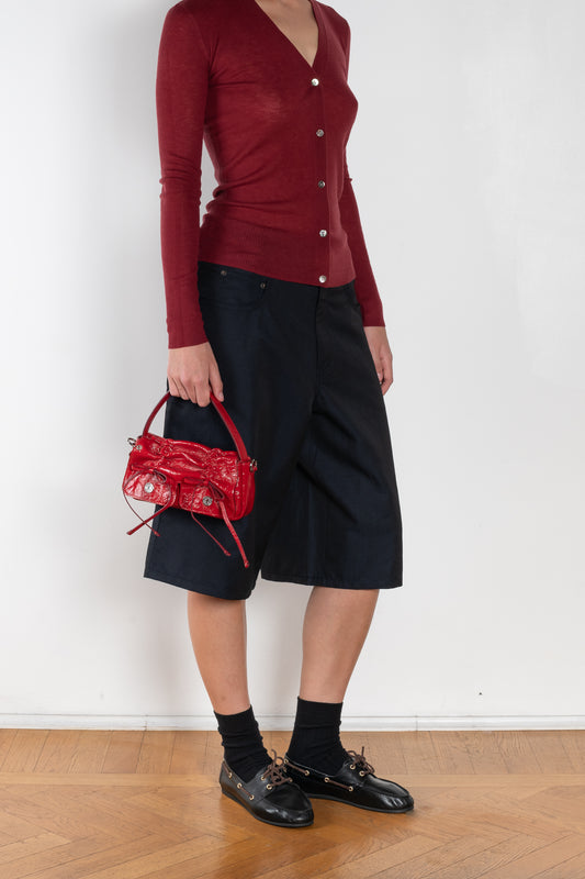 The Baggy Short by 6397 is a relaxed bermuda in a soft linen and wool blend