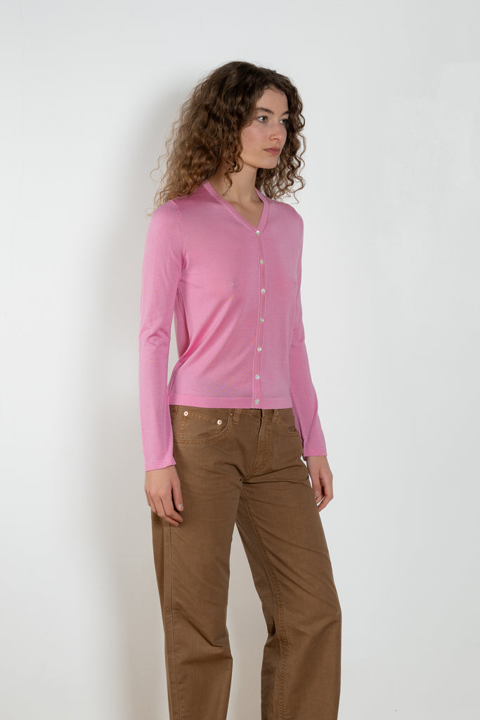 6397 Contrast Stitch Cardigan