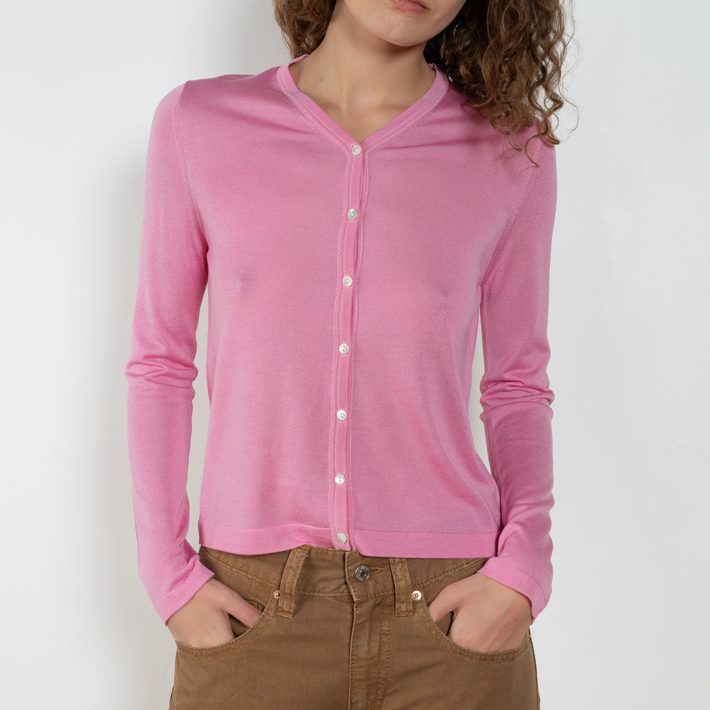6397 Contrast Stitch Cardigan