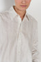 The New Uniform Top by 6397 is a signature oversized boxy cotton shirt with white tonal floral embroidery