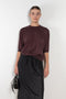 The Embroidered slip Skirt by 6397 in silk habotai has a tonal embroidered dot all over and and an elasticated waist