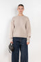 The High Crew Pullover by 6397 is soft chunky knitted sweater with a relaxed fit through the body
