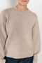 The High Crew Pullover by 6397 is soft chunky knitted sweater with a relaxed fit through the body