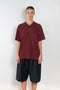 The Inside Out Vneck by 6397 is an oversized Tee with elbow length sleeve and 'inside out' seaming detail in a lightweight japanese cotton jersey