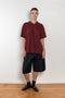 The Inside Out Vneck by 6397 is an oversized Tee with elbow length sleeve and 'inside out' seaming detail in a lightweight japanese cotton jersey