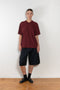 The Inside Out Vneck by 6397 is an oversized Tee with elbow length sleeve and 'inside out' seaming detail in a lightweight japanese cotton jersey