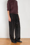 The Inside Out Drawstring Pant by 6397 in silk habotai has a subtle monochromatic print with 'inside out' finishing