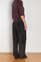 The Inside Out Drawstring Pant by 6397 in silk habotai has a subtle monochromatic print with 'inside out' finishing