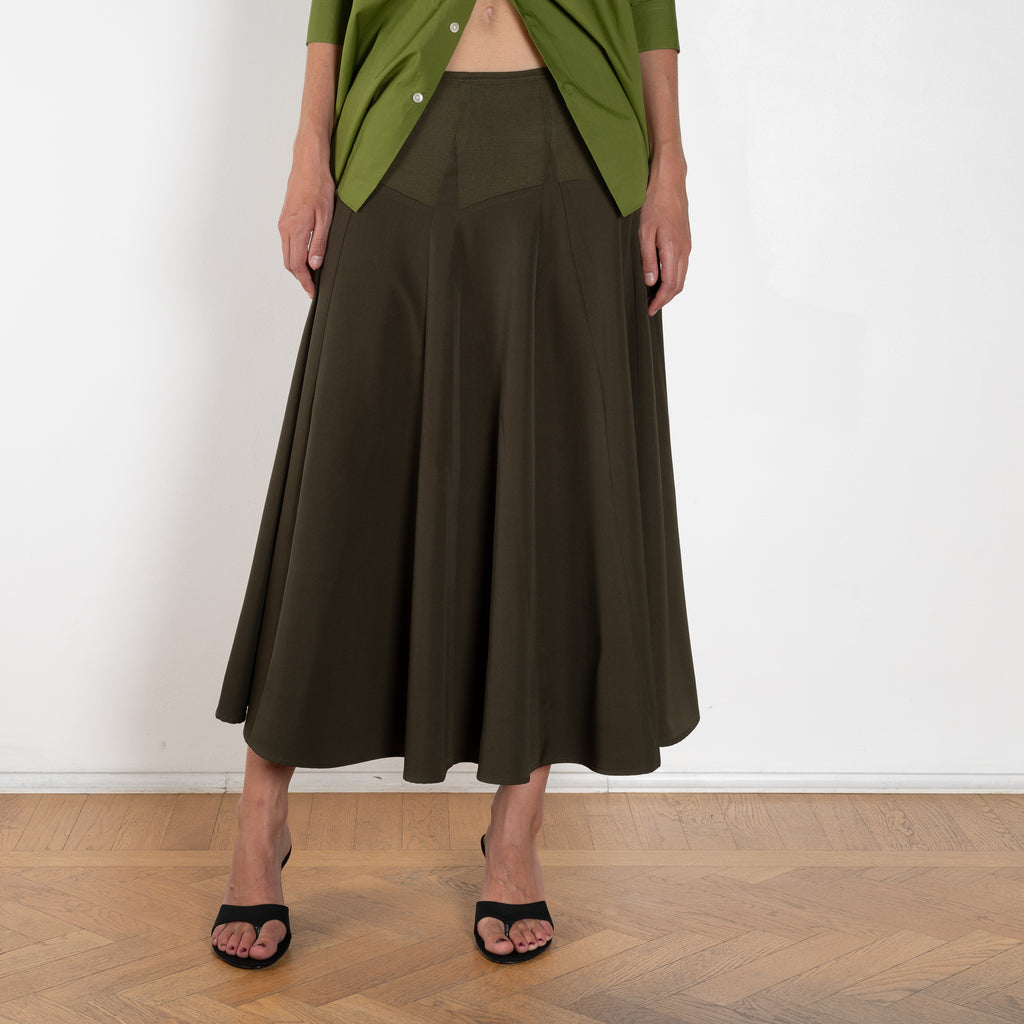 6397 Knit Godet skirt