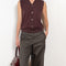 The Cropped Roomy Trouser by 6397 is wide cropped leg, it has side slit pockets and slash pockets on the back in a soft cotton and linen blend