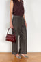 The Cropped Roomy Trouser by 6397 is wide cropped leg, it has side slit pockets and slash pockets on the back in a soft cotton and linen blend