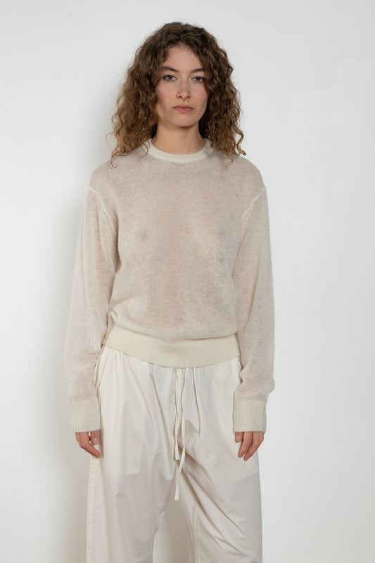 6397 Sheer Crew Neck