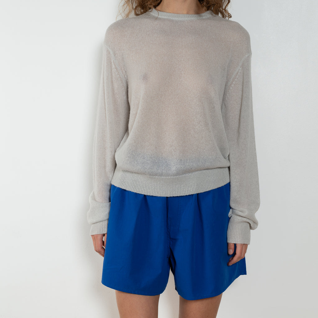 6397 Sheer Crew Neck