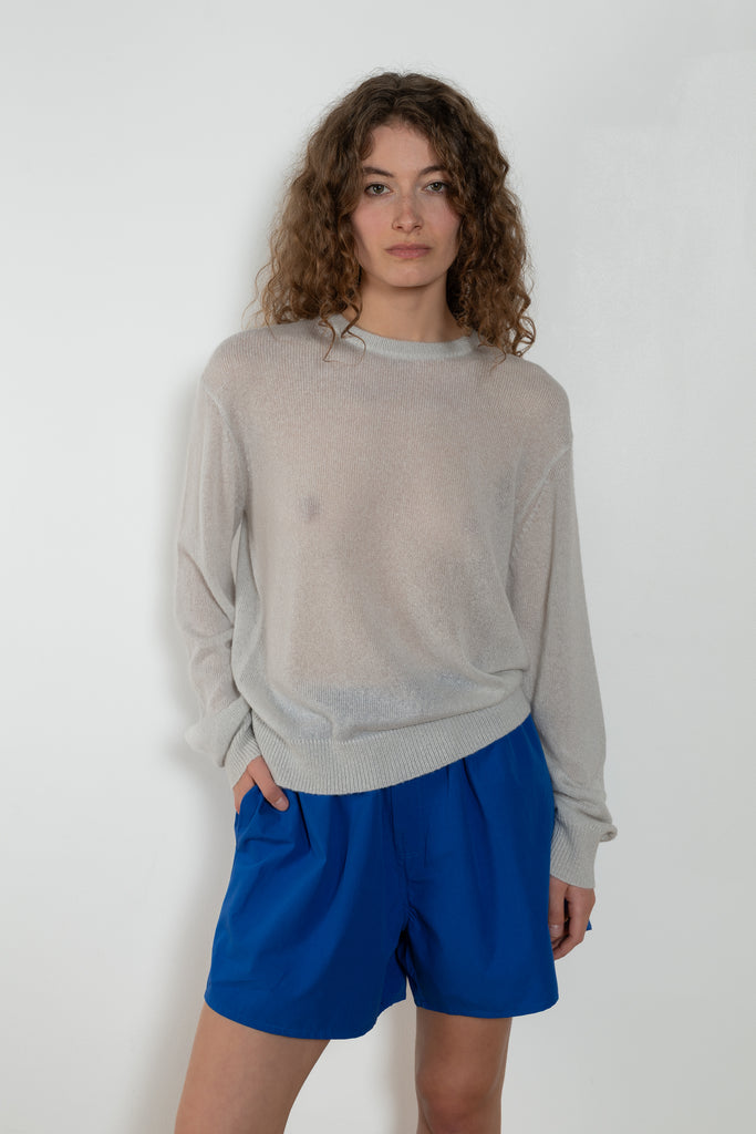 6397 Sheer Crew Neck