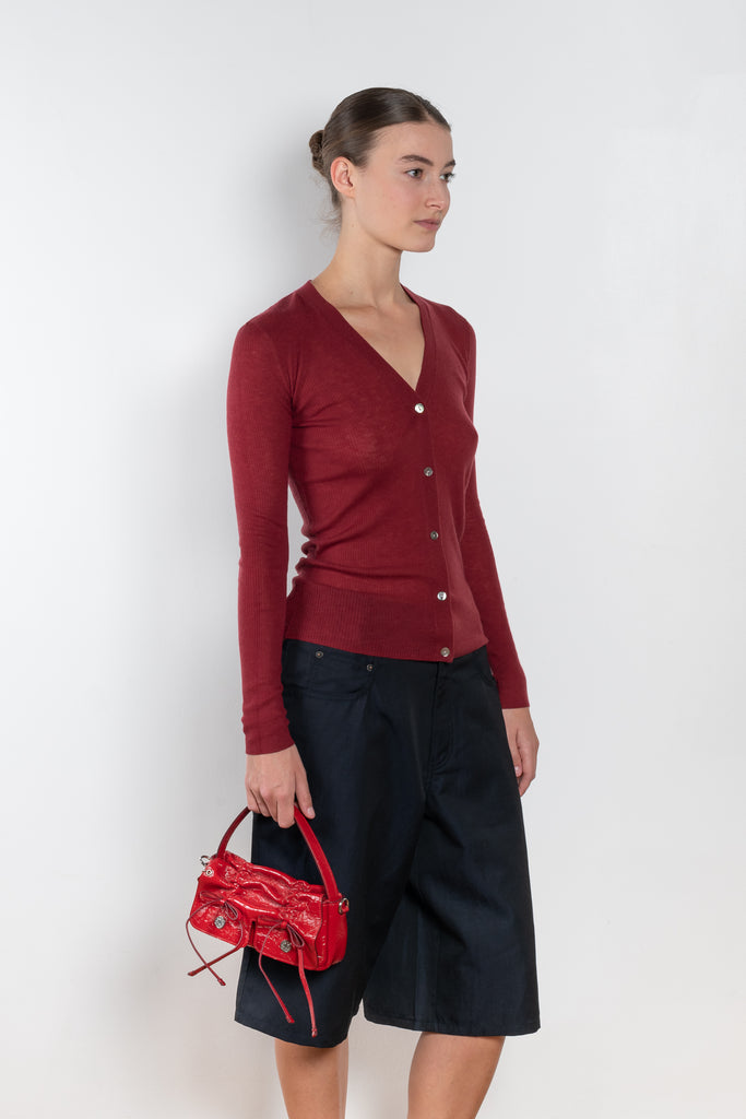 Skinny Rib Cardigan