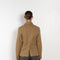 The Boiled Pinstripe Blazer by 6397 is a fitted buttoned jacket in a boiled wool with a delicate pinstripe pattern