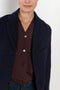 The Boiled Pinstripe Blazer by 6397 is a fitted buttoned jacket in a boiled wool with a delicate pinstripe pattern