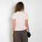 The Mini Boy Tee by 6397 is a crew neck Tee with a rib trim, cap sleeve and shrunken body