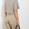 The Roomy Jeans by 6397 is a relaxed trouser made in a Japanese cotton and hemp bland twill with a wide slightly tapered leg