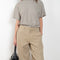 The Roomy Jeans by 6397 is a relaxed trouser made in a Japanese cotton and hemp bland twill with a wide slightly tapered leg