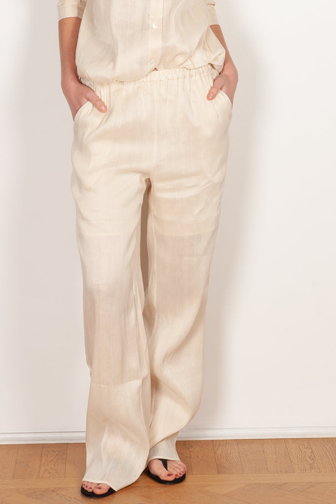 amata pants rice ivory loulou studio