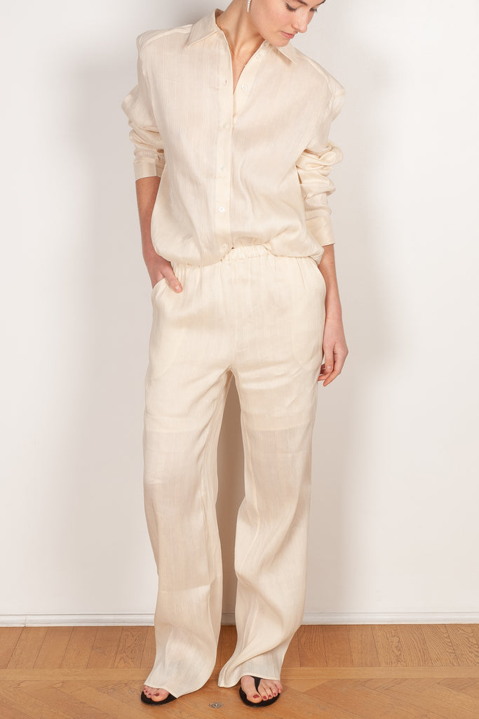 amata pants rice ivory loulou studio