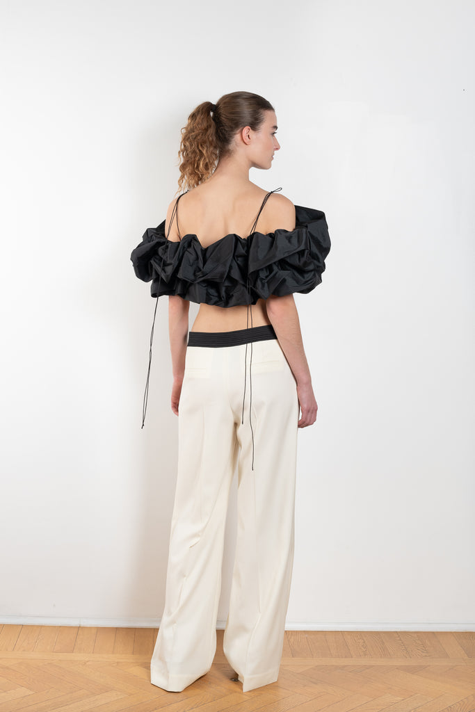 The Melissa Top by Anna October is a playful taffeta evening top inspired by a cloud shape with fine straps