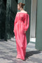 The Milani Dress by Anna October is an effortless lightweight summer dress in a bright pink silk chiffon
