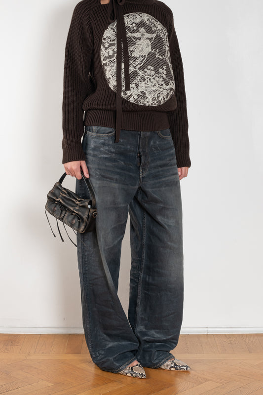 Acne studios 1981 jeans glossy black