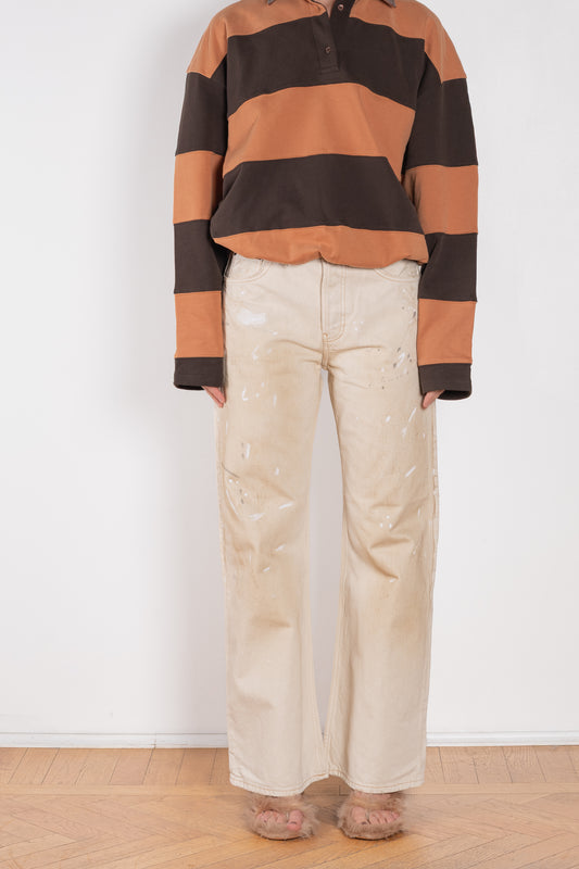 acne studios 2021 loose fit jeans white trafalgar