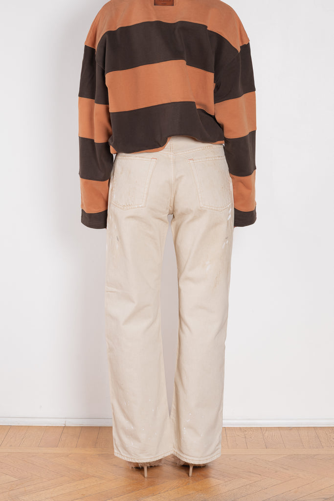 acne studios 2021 loose fit jeans white trafalgar