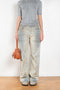 The 2021 Loose Fit Jeans by Acne Studios are cut to a loose fit with mid-waist, wide leg and long length