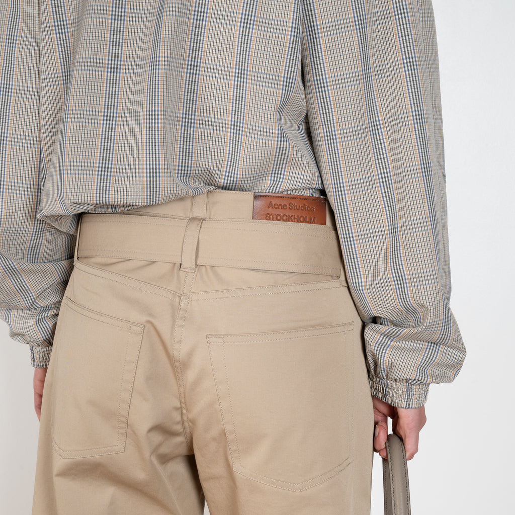 Acne Studios Belted Twill Trousers