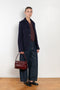 acne studios camero bag burgundy croco