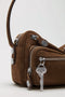 Acne Studios Camero Party Bag cognac suede