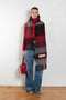 The Mohair Checked Scarf by Acne Studios is crafted from a wool mohair blend detailed with an embroidered logo label.