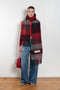 Mohair Checked Scarf