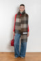 The Mohair Checked Scarf by Acne Studios is crafted from a wool mohair blend detailed with an embroidered logo label.