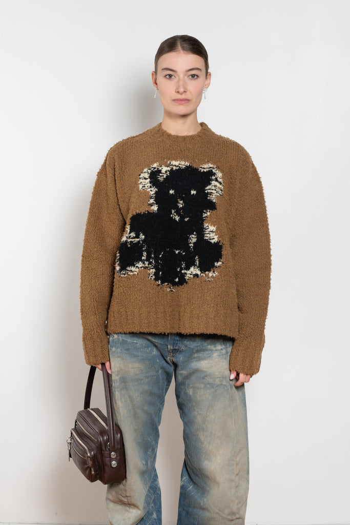 acne studios crewneck teddy sweater