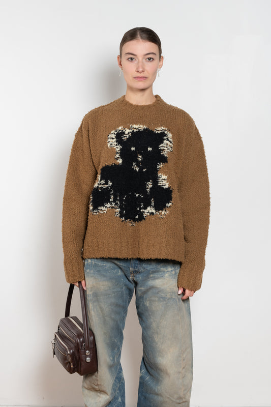 acne studios crewneck teddy sweater