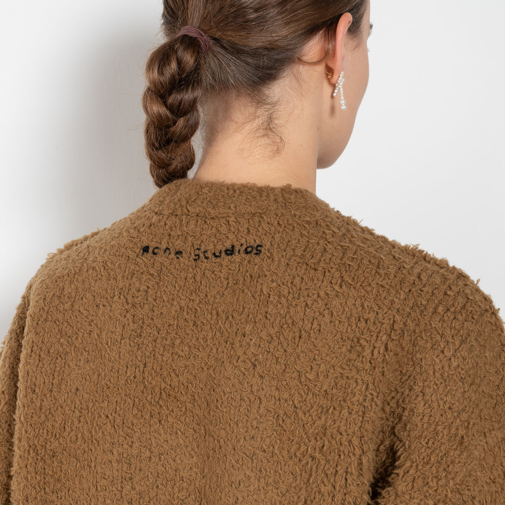 acne studios crewneck teddy sweater