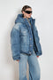 Acne Studios Denim Printed Nylon Puffer