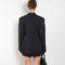 The Pinstripe Jacket by Acne Studios is a double-breasted suit jacket in a wool blend yarn pinstripe woven in a fine herringbone structure and drape finish