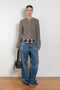 acne studios layered cardigan