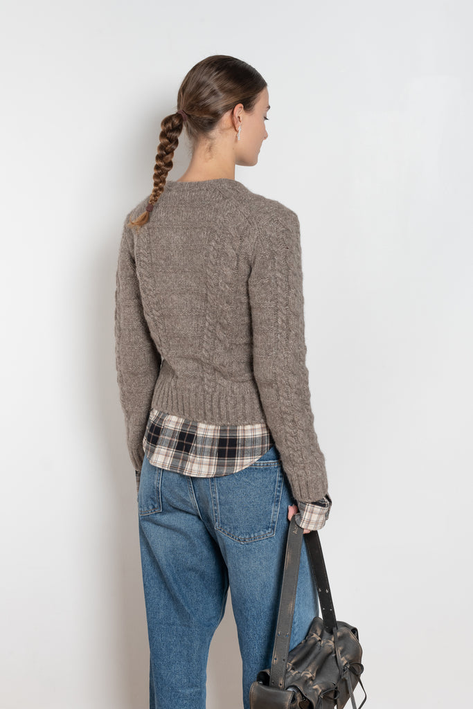 acne studios layered cardigan