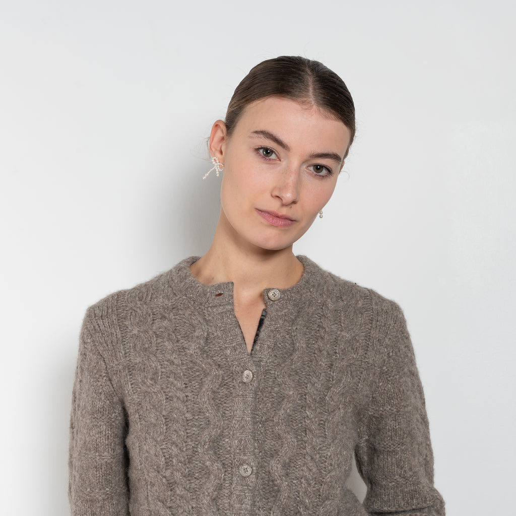acne studios layered cardigan